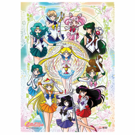 Sailor Moon Sailor Scouts Poster Fabric Wall Scroll