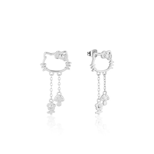 Sanrio Precious Metal Hello Kitty Outline Stud Earrings