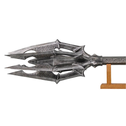 Lord of the Rings Sauron Mace and Banner Metal Replica with One Ring