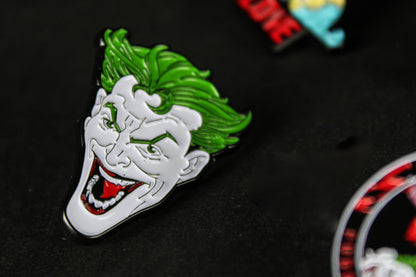 The Joker & Harley Quinn DC Comics Enamel Pin 4 Pack