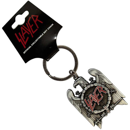 Slayer Band Silbver Eagle Keychain