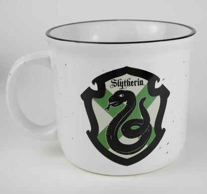 Slytherin Hogwarts House Shield (Harry Potter) 14oz Ceramic Campfire Mug