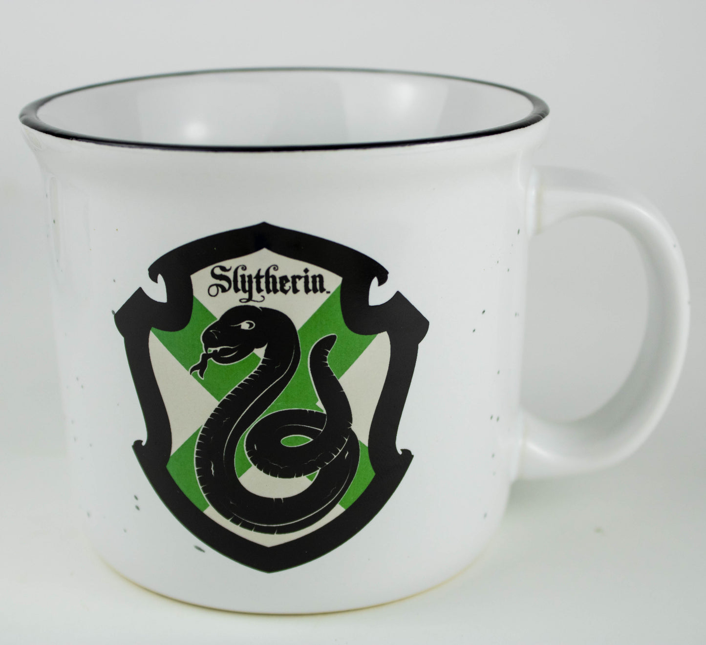 Slytherin Hogwarts House Shield (Harry Potter) 14oz Ceramic Campfire Mug