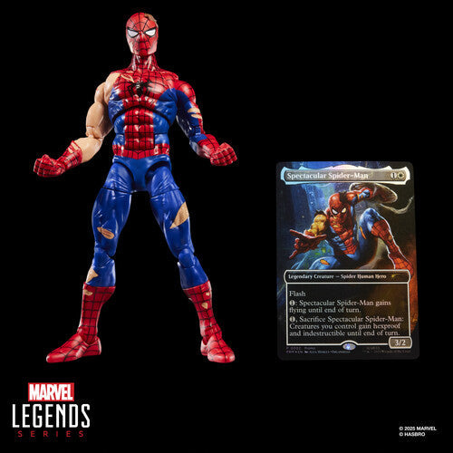 *Pre-Order* Spider-Man - Marvel Legends x Magic: The Gathering - Battle Damaged Spider-Man plus Exclusive Foil Trading Card
