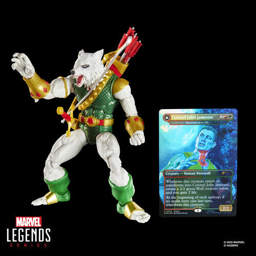 *Pre-Order* Spider-Man - Marvel Legends x Magic: The Gathering - Man-Wolf Action Figure plus Exclusive Foil Trading Card