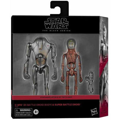 Star Wars The Black Series 6 Inch Action Figure Deluxe 2-pack - C-3PO (B1 Battle Droid Body) & Super Battle Droid