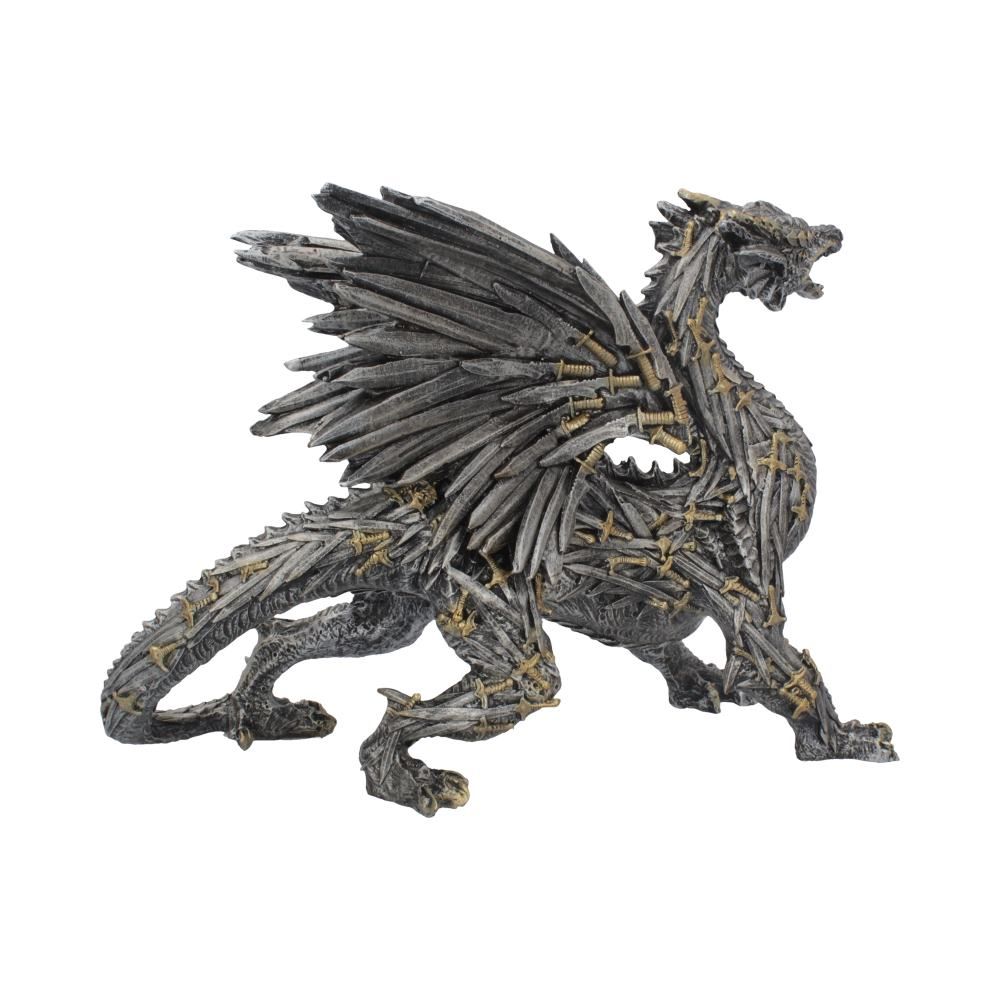 Swordwing Dragon Figure Forged From The Blades Of Enemies 29.5cm