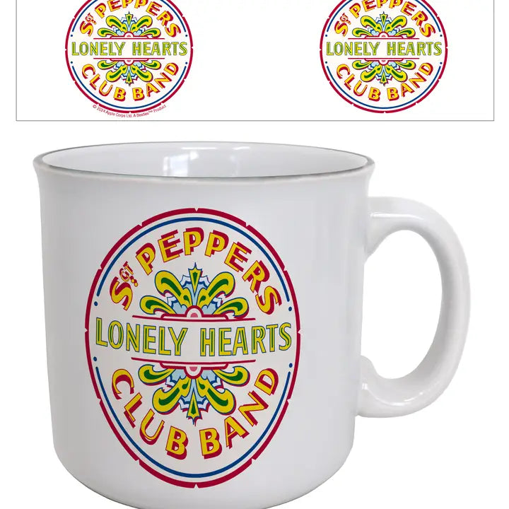 The Beatles Band Sgt. Pepper Drum 20oz Camper Mug