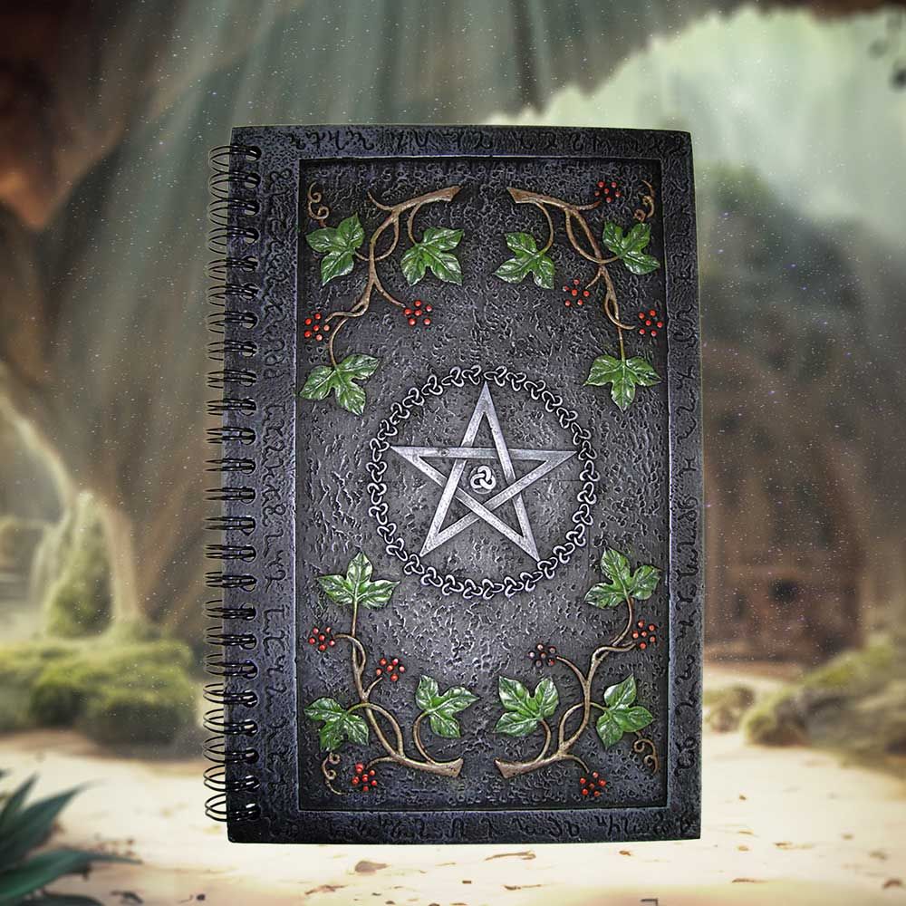Wiccan Book of Shadows Journal With Pentagram Resin Cover