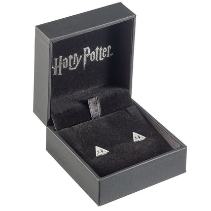 Harry Potter Deathly Hallows Stud Earrings Sterling Silver