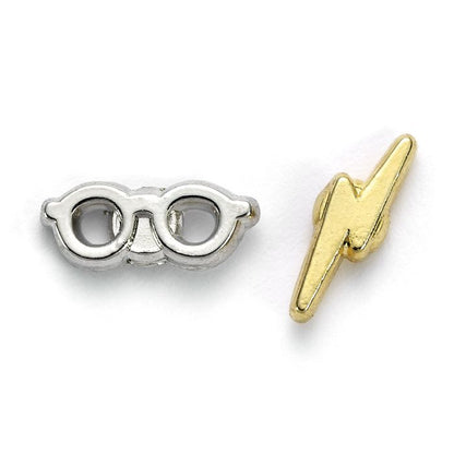 Harry Potter Time Turner, Chocolate Frog, Glasses, and Lightning Bolt Earring Set