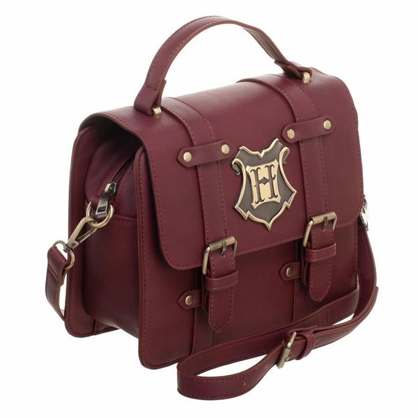 Harry Potter Hogwarts Maroon Satchel Handbag