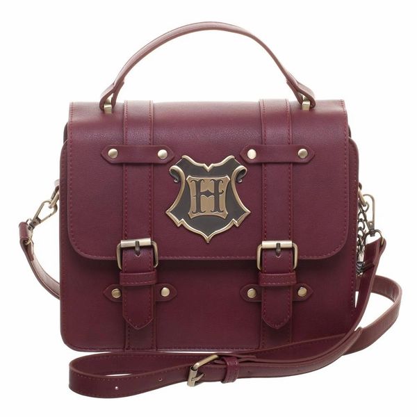 Harry Potter Hogwarts Maroon Satchel Handbag