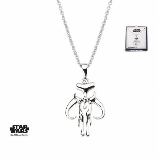 Star Wars Mandalorian Mythosaur Sterling Silver Necklace