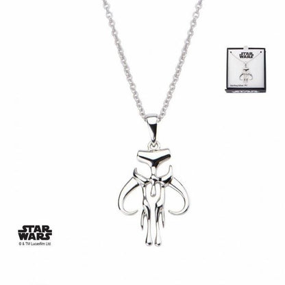 Star Wars Mandalorian Mythosaur Sterling Silver Necklace