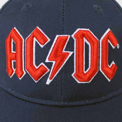 AC/DC Classic Logo Embroidered Snapback Hat