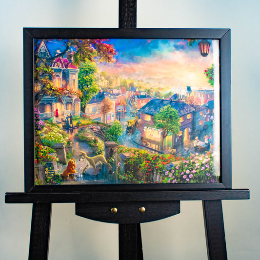 Lady and the Tramp (Disney) Thomas Kinkade Framed Art Print