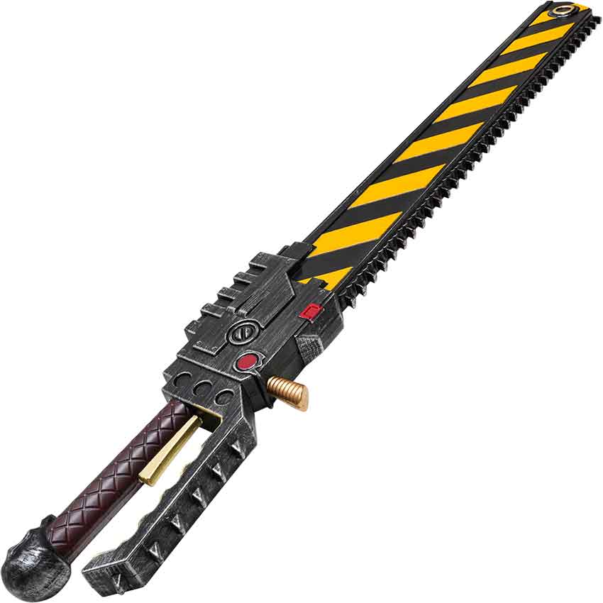 Chainsword (Hazard Stripe Ver.) Foam Prop Replica