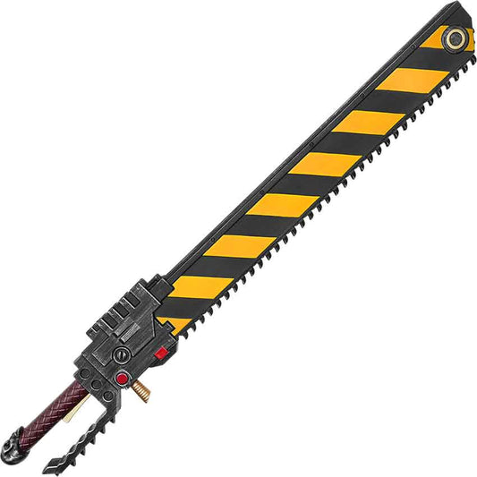 Chainsword (Hazard Stripe Ver.) Foam Prop Replica