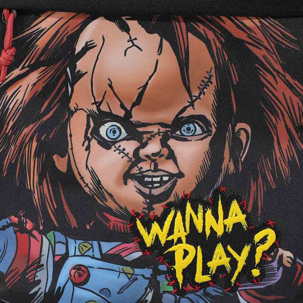 Chucky Wanna Play 17.5" Commuter Backpack with 3D Plush Character Detail