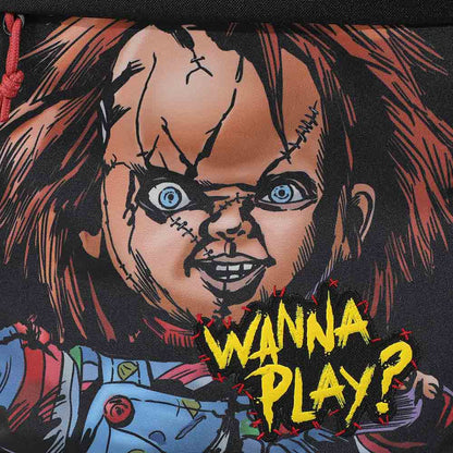 Chucky Wanna Play 17.5" Commuter Backpack with 3D Plush Character Detail