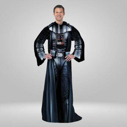 Darth Vader Costume (Star Wars) Wearable Blanket With Sleeves