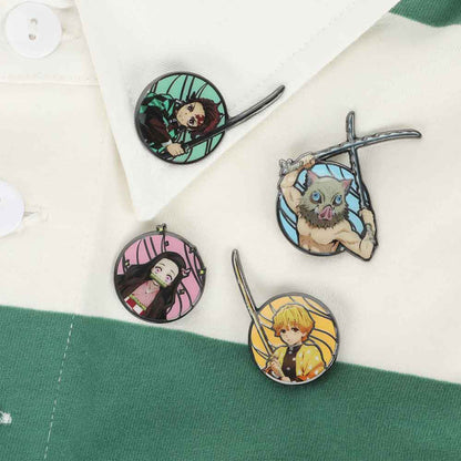 Demon Slayer Enamel Pin Set