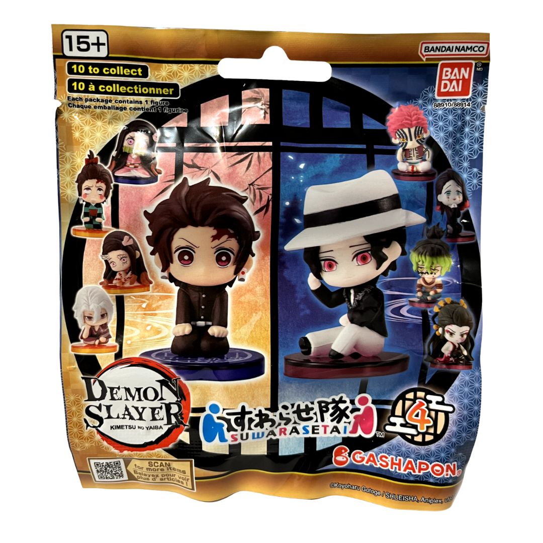 Demon Slayer Suwarase-tai BNTCA Wave 4 Mini Figure Blind Bag (Retail Box of 24)