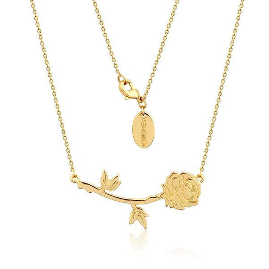Disney Beauty and the Beast Enchanted Rose Necklace