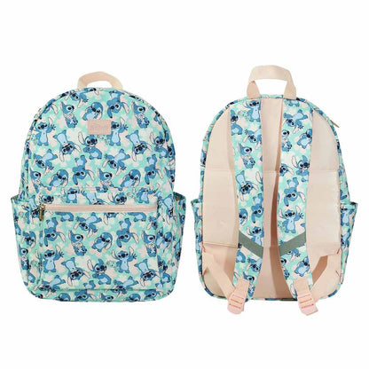 Disney Lilo & Stitch - Stitch with Scrump Blue AOP Print 16.5" Travel Backpack