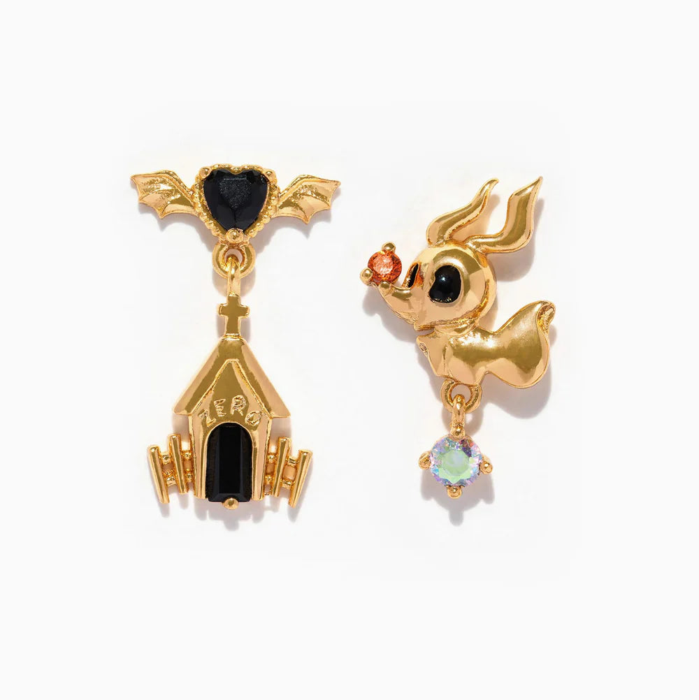 Disney Nightmare Before Christmas: Zero and Doghouse Dangle Earring Set