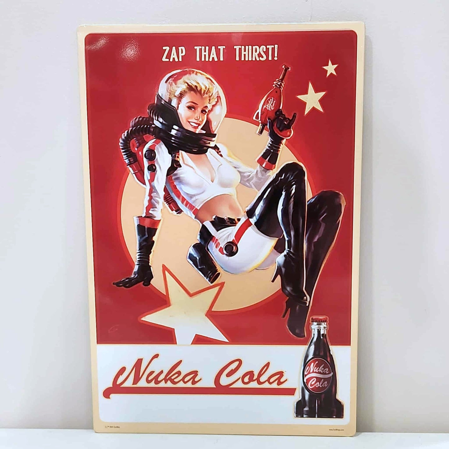 Fallout Nuka Cola Pin-Up 12"x18" Replica Tin Sign