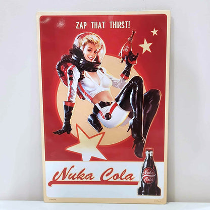Fallout Nuka Cola Pin-Up 12"x18" Replica Tin Sign
