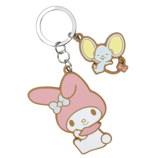 Sanrio My Melody & Flat Enamel Keychain