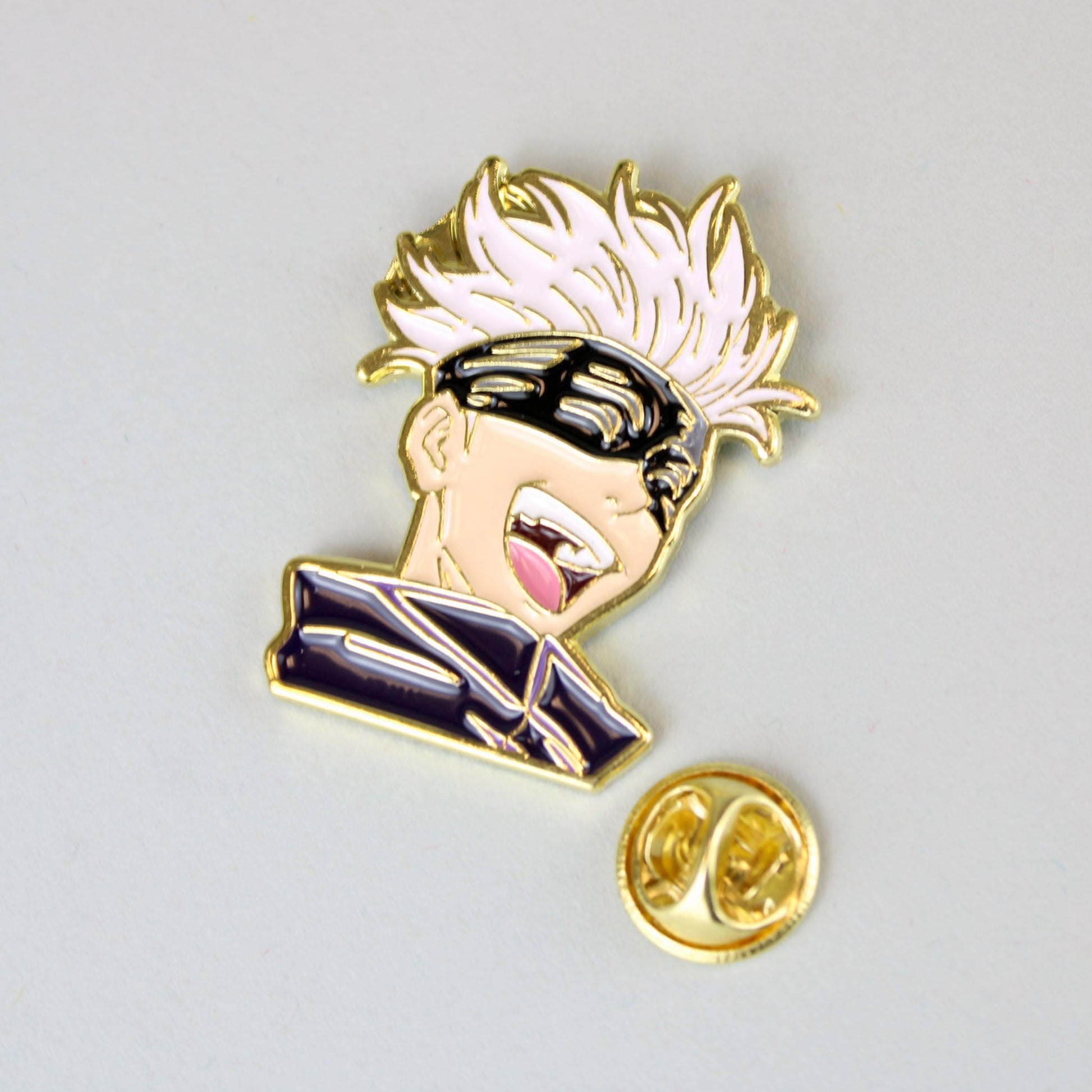 Satoru Gojo (Jujutsu Kaisen) Laughing Portrait Enamel Pin