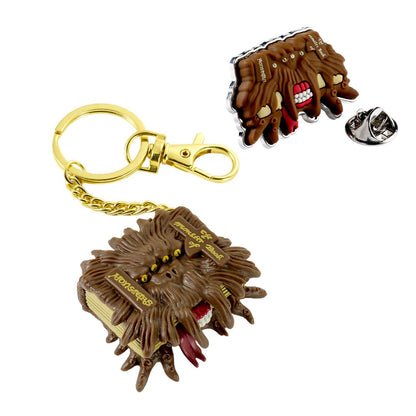 Harry Potter "The Monster Book of Monsters" Keychain & Pin Boxed Gift Set