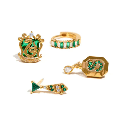 Harry Potter Slytherin House Mix/Match Earring Set