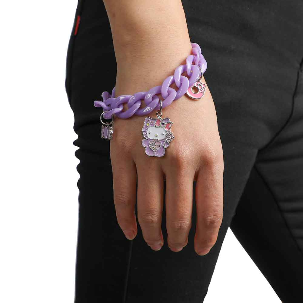 Hello Kitty Chunky Chain Charm Bracelet