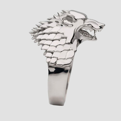 Game of Thrones House Stark Direwolf Ring