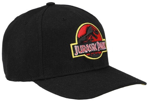 Jurassic Park Ranger Pre-Curved Snapback Hat (Black)