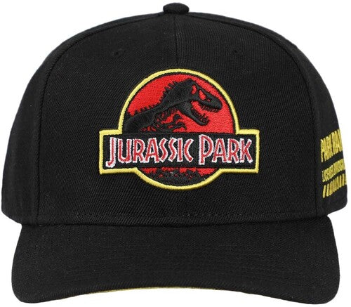 Jurassic Park Ranger Pre-Curved Snapback Hat (Black)