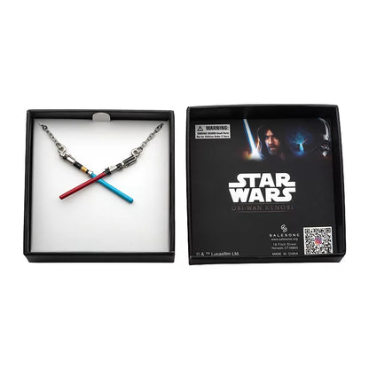 Kenobi and Vader Crossed Lightsabers (Star Wars: Obi-Wan Kenobi) Pendant Necklace