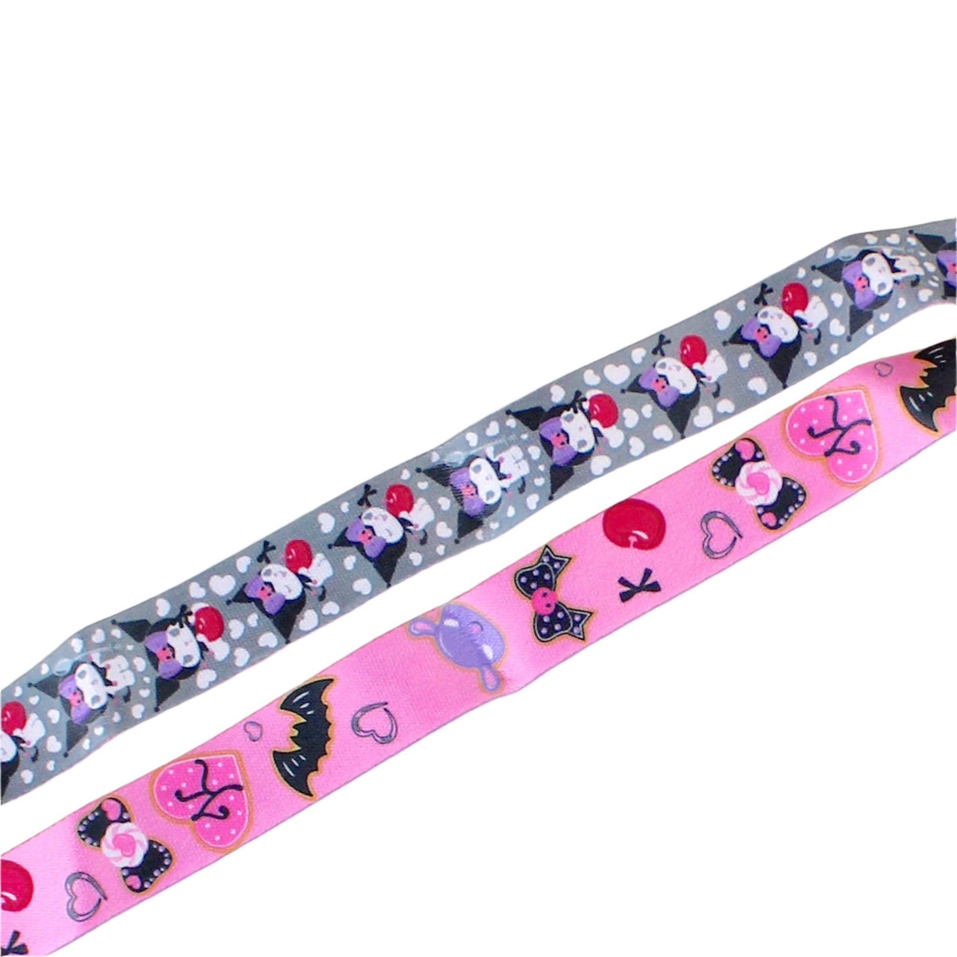 Kuromi Cherries & Cookies (Hello Kitty and Friends) Sanrio Double-Sided Breakaway Lanyard