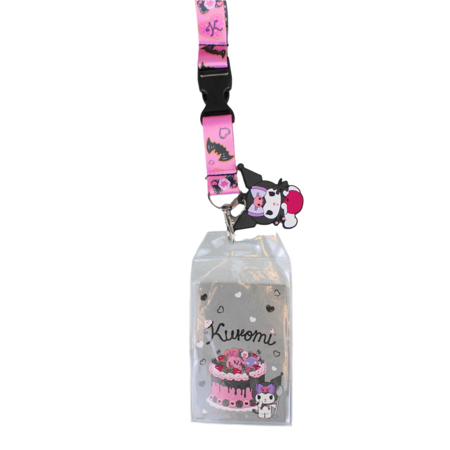 Kuromi Cherries & Cookies (Hello Kitty and Friends) Sanrio Double-Sided Breakaway Lanyard