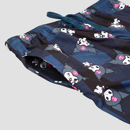 Kuromi (Hello Kitty & Friends) Sanrio AOP Plaid Lounge Pants