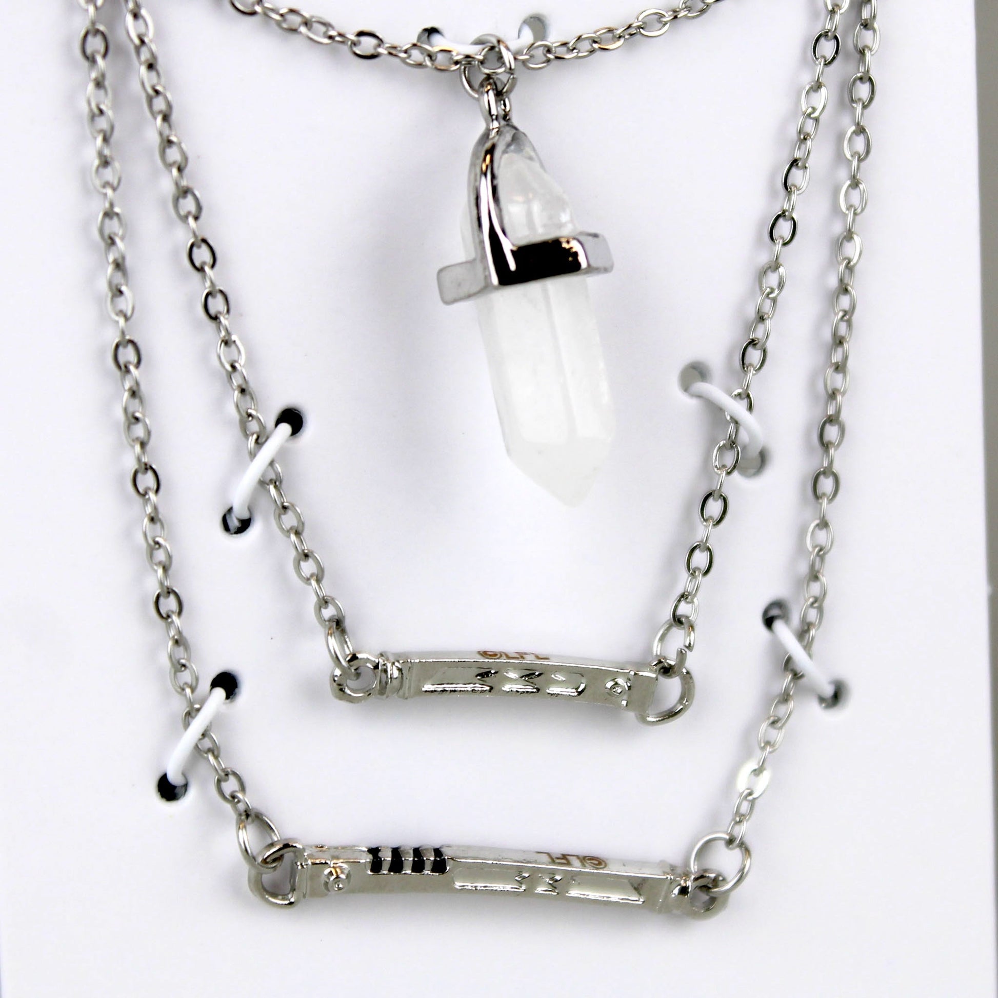Lightsabers & Kyber Crystal (Star Wars: Ahsoka) Tiered Necklace
