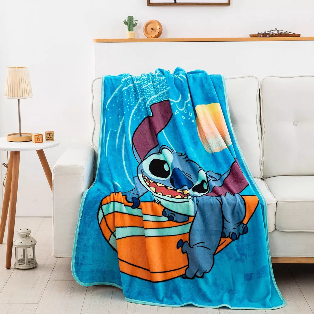 Lilo & Stitch "Make Waves" Disney Silk Touch Throw Blanket