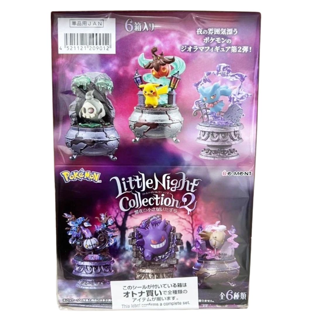 Pokemon: Little Night Collection Vol. 2 Re-ment Blind Box Figures Full Case of 6