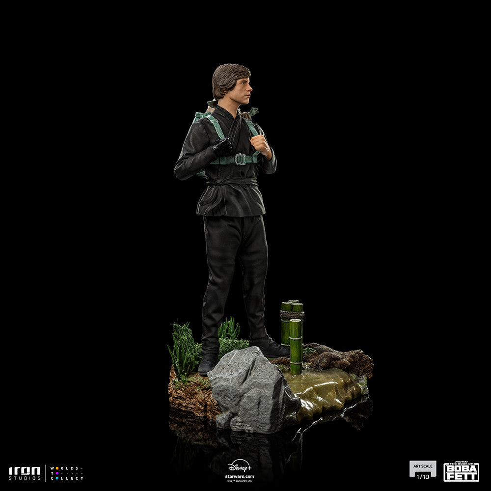 Star Wars The Book of Boba Fett Luke Skywalker & Grogu 1/10 Scale Statue by Iron Studios