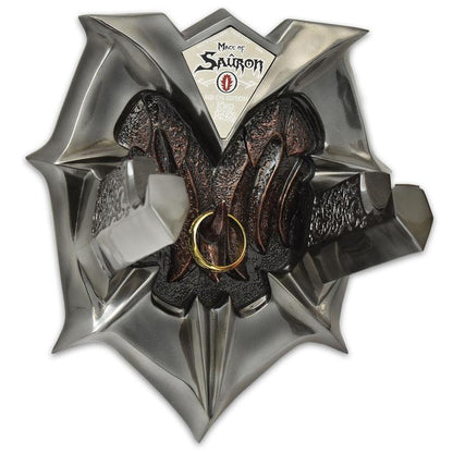Lord of the Rings Sauron Mace and Banner Metal Replica with One Ring